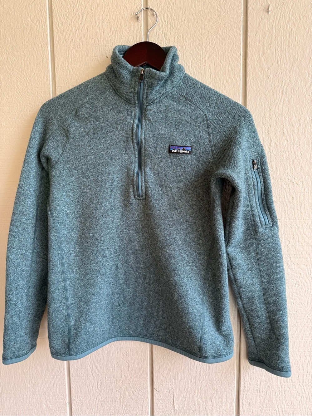 Patagonia Women’s Better Sweater 1/4 Zip Shadow Blue Size S 25617